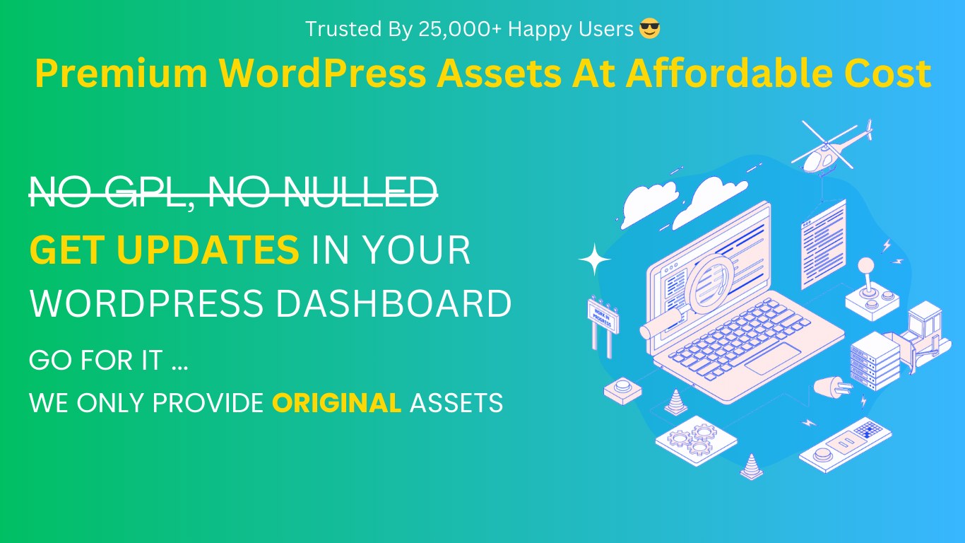 Premium WordPress Assets At Affordable Cost